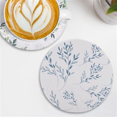 Flowers Floral Design Pattern Uv Print Round Tile Coaster by Grandong