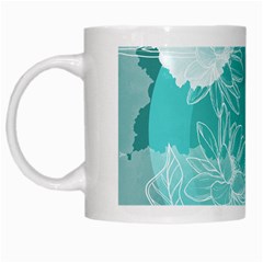 Flowers  Floral Design Background White Mug by Grandong