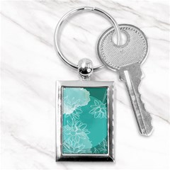 Flowers  Floral Design Background Key Chain (rectangle) by Grandong