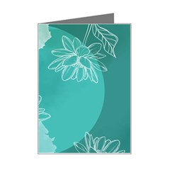 Flowers  Floral Design Background Mini Greeting Card by Grandong