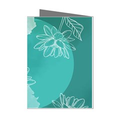 Flowers  Floral Design Background Mini Greeting Cards (pkg Of 8) by Grandong