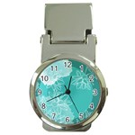 Flowers  Floral Design Background Money Clip Watches Front