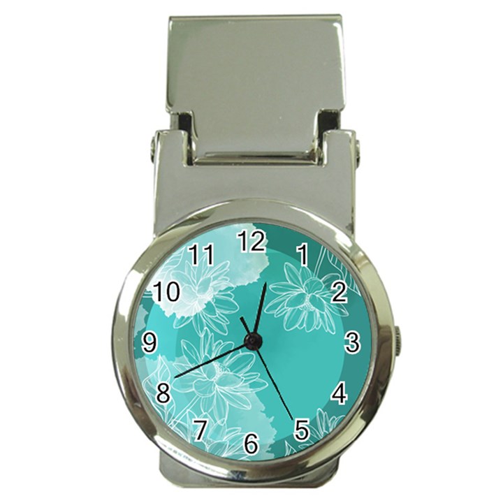 Flowers  Floral Design Background Money Clip Watches