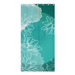 Flowers  Floral Design Background Shower Curtain 36  X 72  (stall)  by Grandong