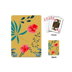 Flowers Petals Leaves Plants Playing Cards Single Design (mini) by Grandong