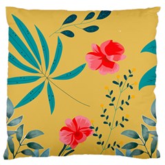 Flowers Petals Leaves Plants Standard Premium Plush Fleece Cushion Case (one Side) by Grandong