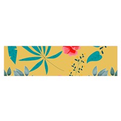 Flowers Petals Leaves Plants Oblong Satin Scarf (16  X 60 ) by Grandong