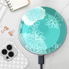 Flowers  Floral Design Background Wireless Fast Charger(white) by Grandong