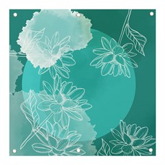 Flowers  Floral Design Background Banner And Sign 3  X 3  by Grandong