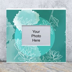 Flowers  Floral Design Background White Wall Photo Frame 5  X 7  by Grandong