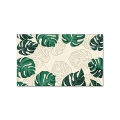 Leaves Monstera Background Sticker Rectangular (10 Pack) by Grandong