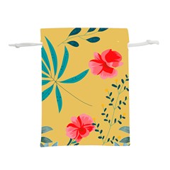 Flowers Petals Leaves Plants Lightweight Drawstring Pouch (m) by Grandong