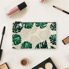 Leaves Monstera Background Cosmetic Bag (small) by Grandong