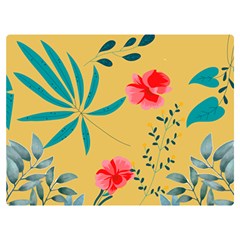 Flowers Petals Leaves Plants Two Sides Premium Plush Fleece Blanket (extra Small) by Grandong