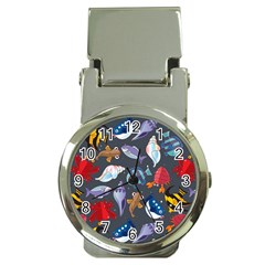 Sea Animals Pattern Wallpaper Fish Money Clip Watches by Grandong