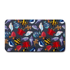 Sea Animals Pattern Wallpaper Fish Medium Bar Mat by Grandong