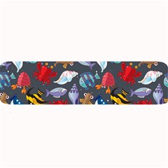 Sea Animals Pattern Wallpaper Fish Large Bar Mat by Grandong