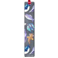 Sea Animals Pattern Wallpaper Fish Large Book Marks by Grandong