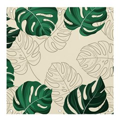 Leaves Monstera Background Banner And Sign 4  X 4  by Grandong