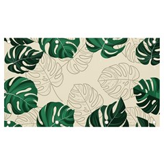 Leaves Monstera Background Banner And Sign 7  X 4  by Grandong