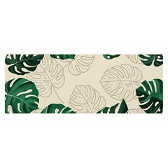 Leaves Monstera Background Banner And Sign 8  X 3  by Grandong