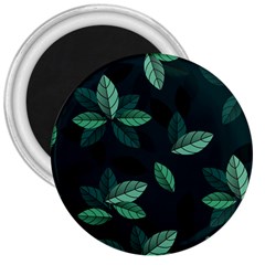 Leaves Foliage Plants Pattern 3  Magnets