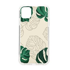 Leaves Monstera Background Iphone 11 Tpu Uv Print Case by Grandong