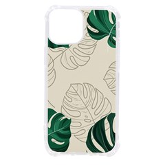 Leaves Monstera Background Iphone 13 Mini Tpu Uv Print Case by Grandong