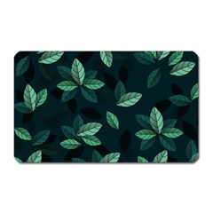 Leaves Foliage Plants Pattern Magnet (Rectangular)