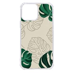 Leaves Monstera Background Iphone 13 Pro Max Tpu Uv Print Case by Grandong