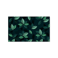 Leaves Foliage Plants Pattern Sticker Rectangular (10 pack)