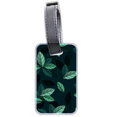 Leaves Foliage Plants Pattern Luggage Tag (two sides)