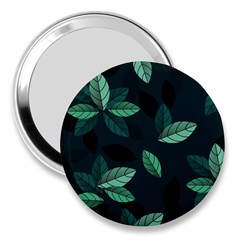 Leaves Foliage Plants Pattern 3  Handbag Mirrors