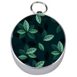 Leaves Foliage Plants Pattern Silver Compasses Front