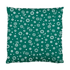 Flowers Floral Background Green Standard Cushion Case (two Sides) by Grandong