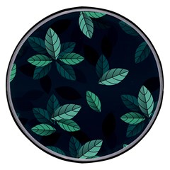 Leaves Foliage Plants Pattern Wireless Fast Charger(Black)