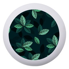 Leaves Foliage Plants Pattern Dento Box With Mirror