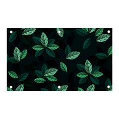 Leaves Foliage Plants Pattern Banner And Sign 5  X 3  by Grandong