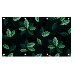 Leaves Foliage Plants Pattern Banner And Sign 7  X 4  by Grandong