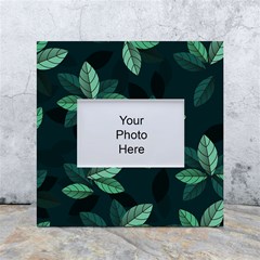 Leaves Foliage Plants Pattern White Box Photo Frame 4  x 6 