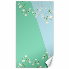 Flowers Branch Corolla Wreath Lease Canvas 40  X 72  by Grandong