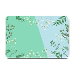 Flowers Branch Corolla Wreath Lease Small Doormat by Grandong