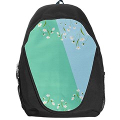 Flowers Branch Corolla Wreath Lease Backpack Bag by Grandong