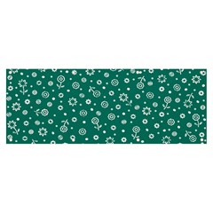 Flowers Floral Background Green Banner And Sign 8  X 3  by Grandong