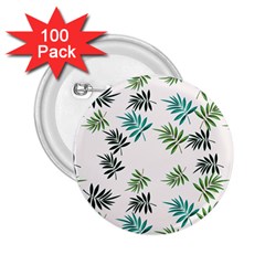 Leaves Plants Design 2.25  Buttons (100 pack) 