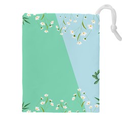 Flowers Branch Corolla Wreath Lease Drawstring Pouch (4xl) by Grandong