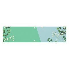 Flowers Branch Corolla Wreath Lease Banner And Sign 4  X 1  by Grandong