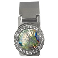 Peafowl Peacock Bird Birds Painting Art Wildlife Money Clips (cz)  by Sarkoni