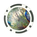 Peafowl Peacock Bird Birds Painting Art Wildlife Poker Chip Card Guard Front