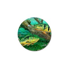 Peacock Bass Fishing Golf Ball Marker by Sarkoni